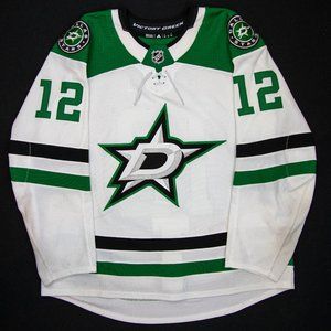 GAME WORN Radek Faksa 2018-19 Set 3 Dallas Stars Away Jersey - Size 56